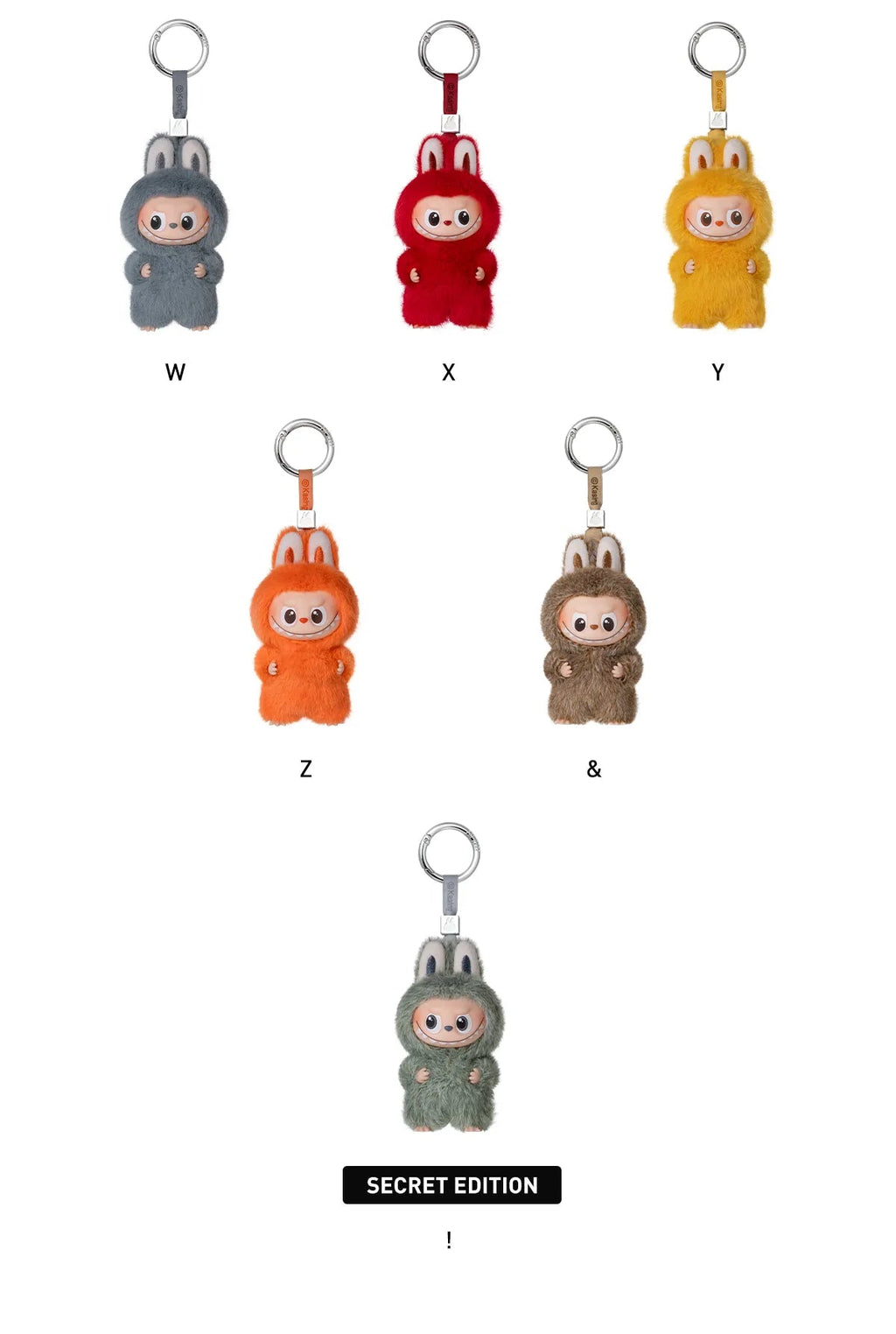 Labubu Pin For Love A-M and N-Z Single X2 LabubuLocker