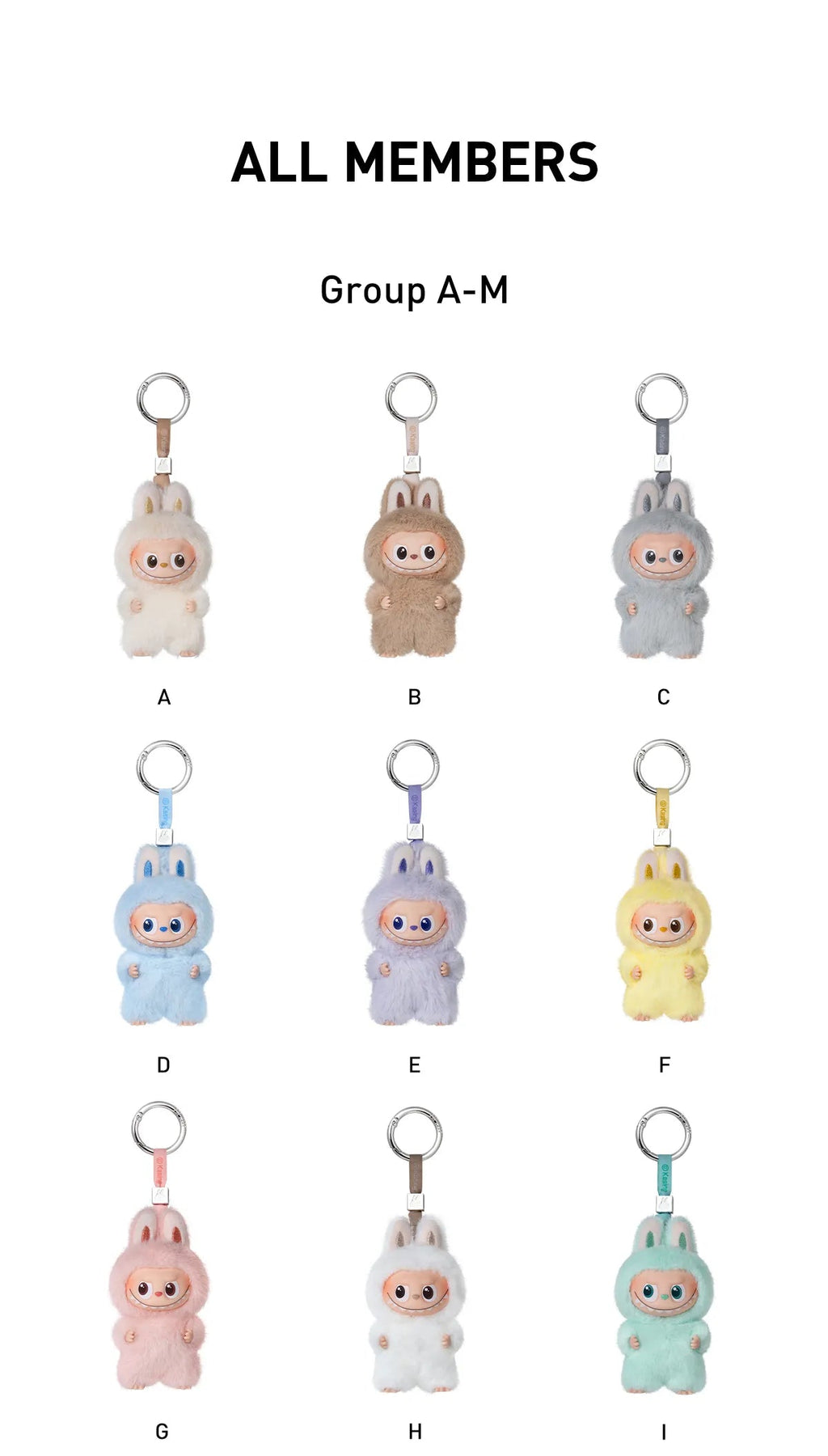 Labubu Pin For Love A-M and N-Z Single X2 LabubuLocker