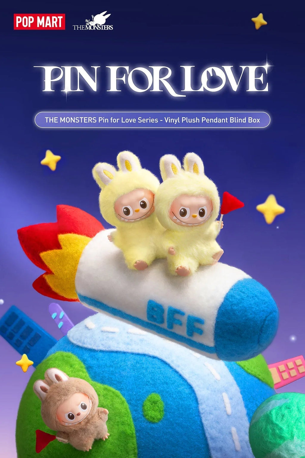 Labubu Pin For Love A-M and N-Z Single X2 LabubuLocker