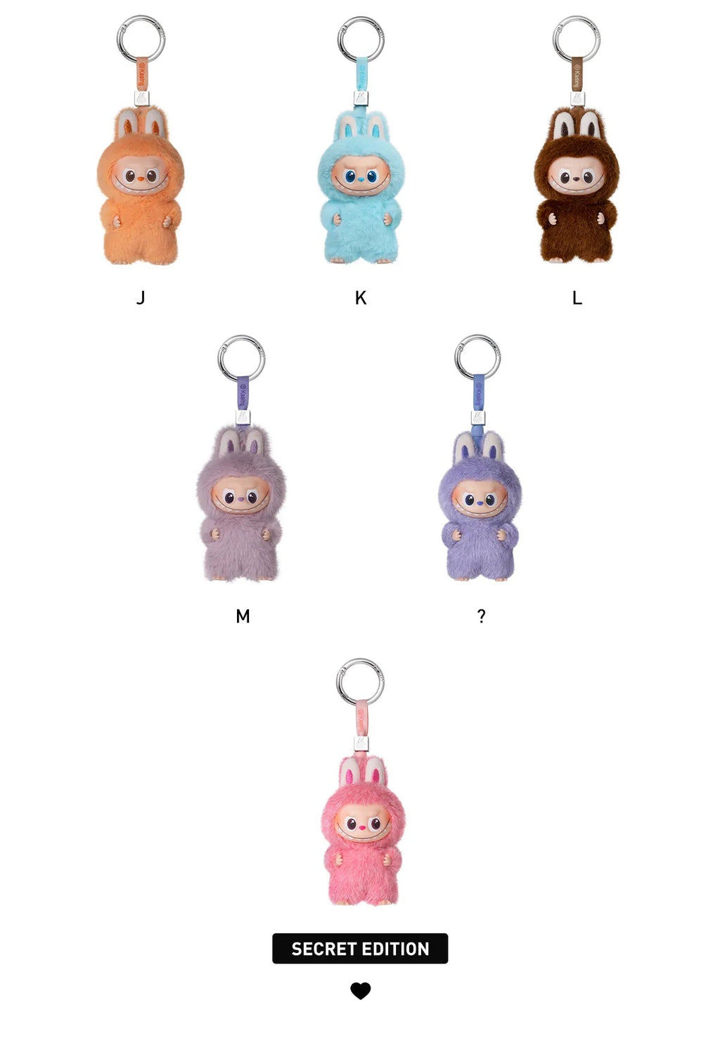 Labubu Pin For Love A-M and N-Z Single X2 LabubuLocker